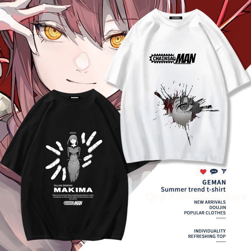 Men Accessories For Gift - เชนซอว์แมนอะนิเมะมาคิมะ โปชิตะเสื้อยืดแขนสั้นตลกผู้หญิงผู้ชายอเนกประสงค์เสื้อผ้าผู้หญิงของขวัญคริสต์มาส