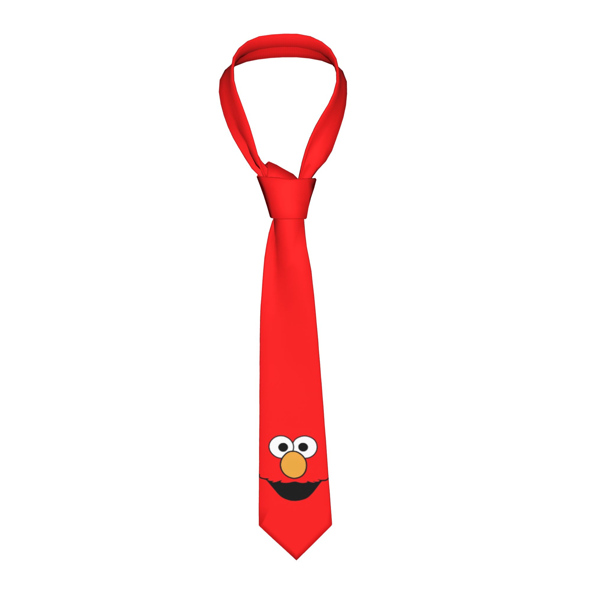 Men Accessories Wedding - เนคไทลายอนิเมะคุกกี้มอนสเตอร์ Sesames Streets แบบสลิม 8 ซม.