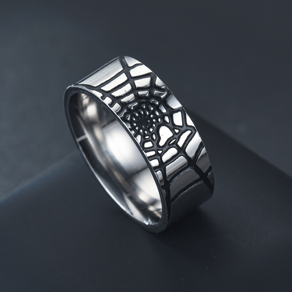 สแตนเลสสตีล Spider Web แหวนแฟช - Men Accessories Wedding บทวิจารณ์และราคา
