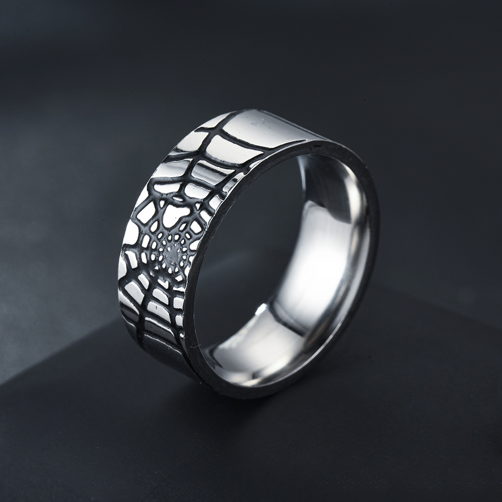 สแตนเลสสตีล Spider Web แหวนแฟช - Men Accessories Wedding บทวิจารณ์และราคา