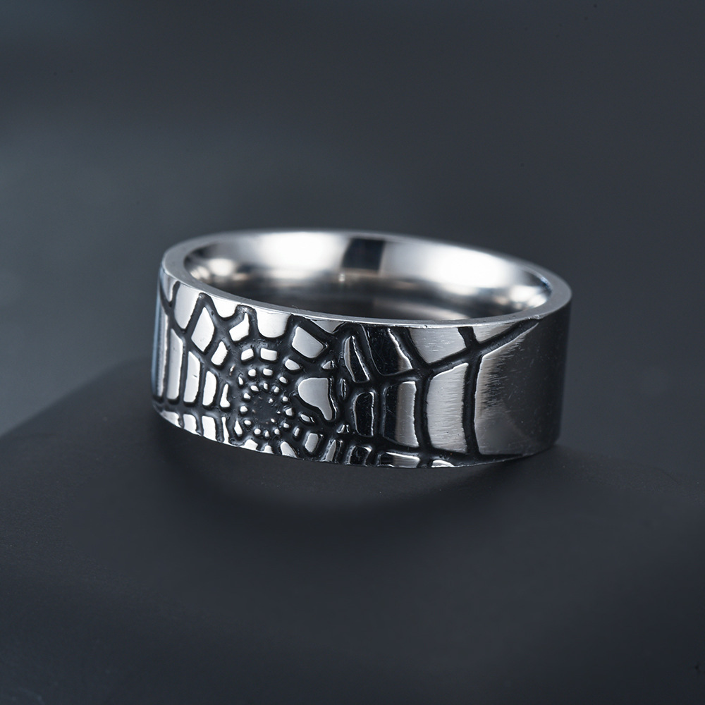 สแตนเลสสตีล Spider Web แหวนแฟช - Men Accessories Wedding บทวิจารณ์และราคา