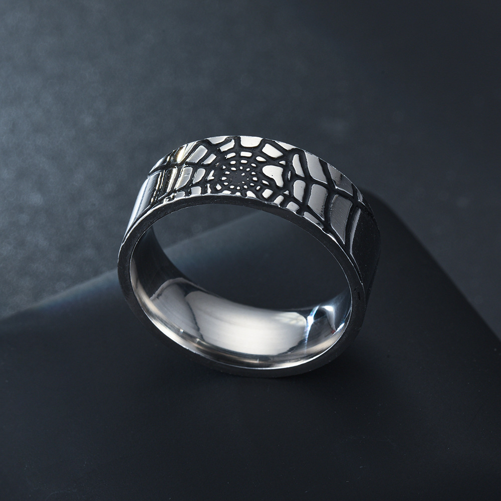 สแตนเลสสตีล Spider Web แหวนแฟช - Men Accessories Wedding บทวิจารณ์และราคา