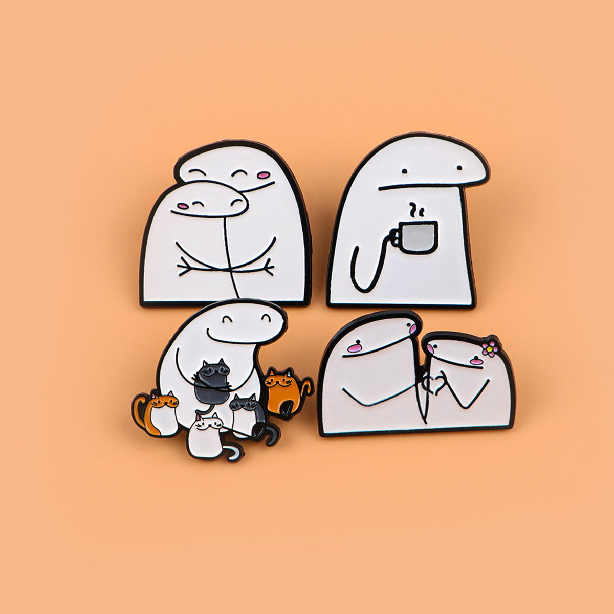 เข็มกลัดโลหะลายการ์ตูนแบบติดเส - Men Accessories Drawing บทวิจารณ์และราคา