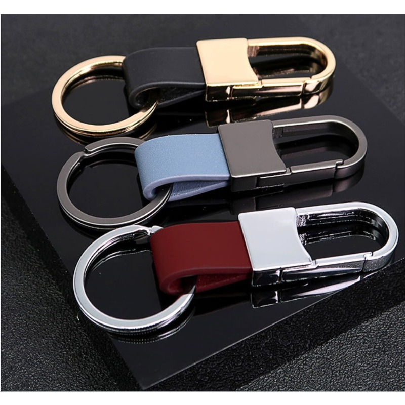 แฟชั่นพวงกุญแจหนังโลโก้ที่กําห - Men Accessories Name บทวิจารณ์และราคา