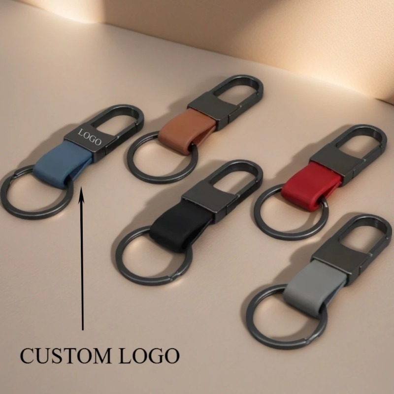 แฟชั่นพวงกุญแจหนังโลโก้ที่กําห - Men Accessories Name บทวิจารณ์และราคา