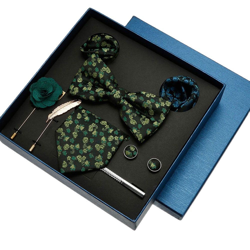 ชุดผ้าเช็ดหน้าผ้าไหมสุดหรูชุดใ - Cufflink Box Set บทวิจารณ์และราคา
