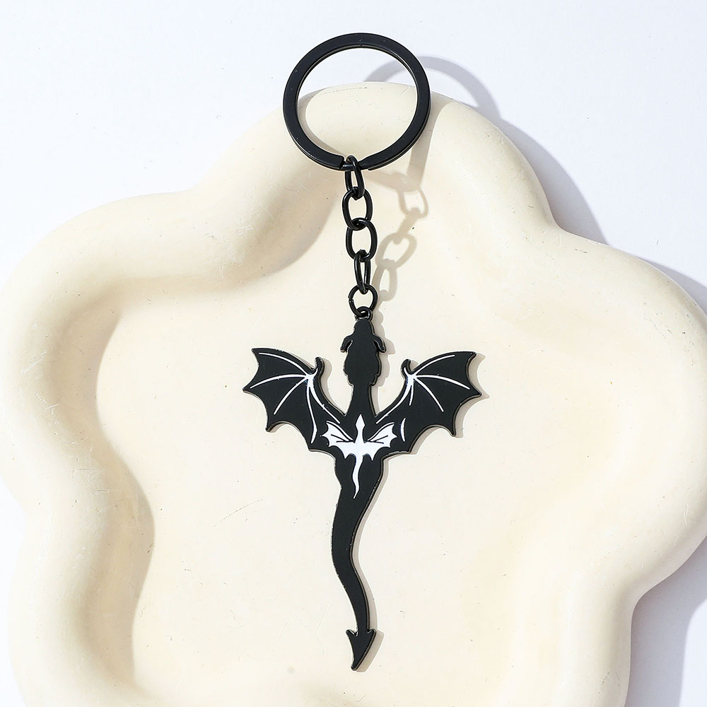 พวงกุญแจมังกรดำสี่ปีก จี้ห้อยก - Men Accessories Hand บทวิจารณ์และราคา