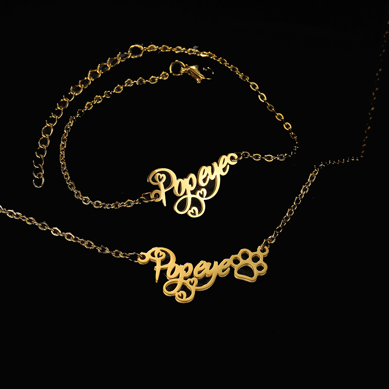Goxijite ปรับแต่งชื่อสร้อยคอชุ - Men Accessories Name บทวิจารณ์และราคา