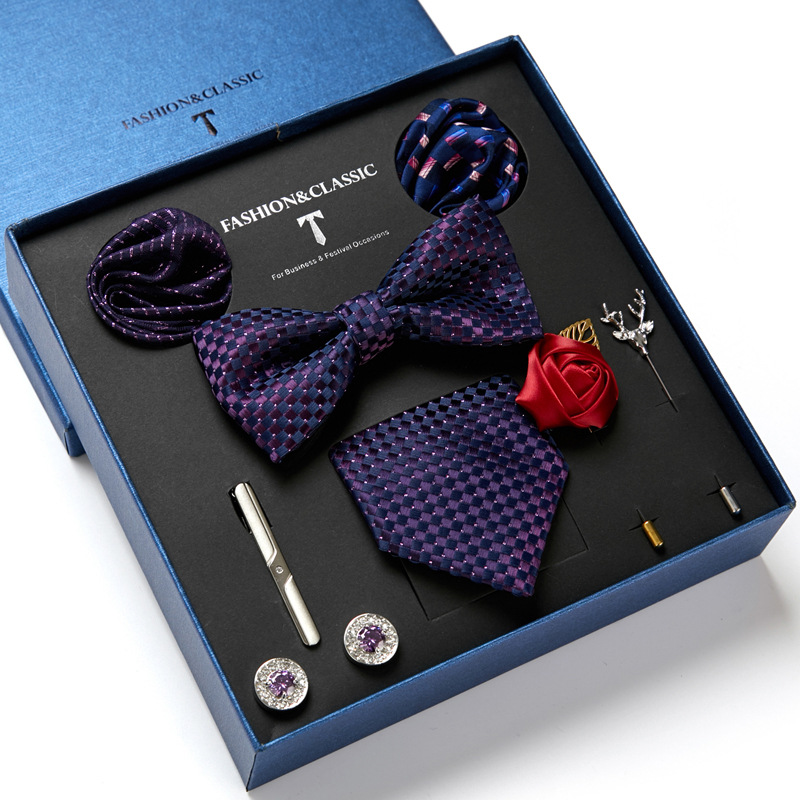 สีเขียว Mens Tie ของขวัญกล่องผ - Cufflink Box Set บทวิจารณ์และราคา