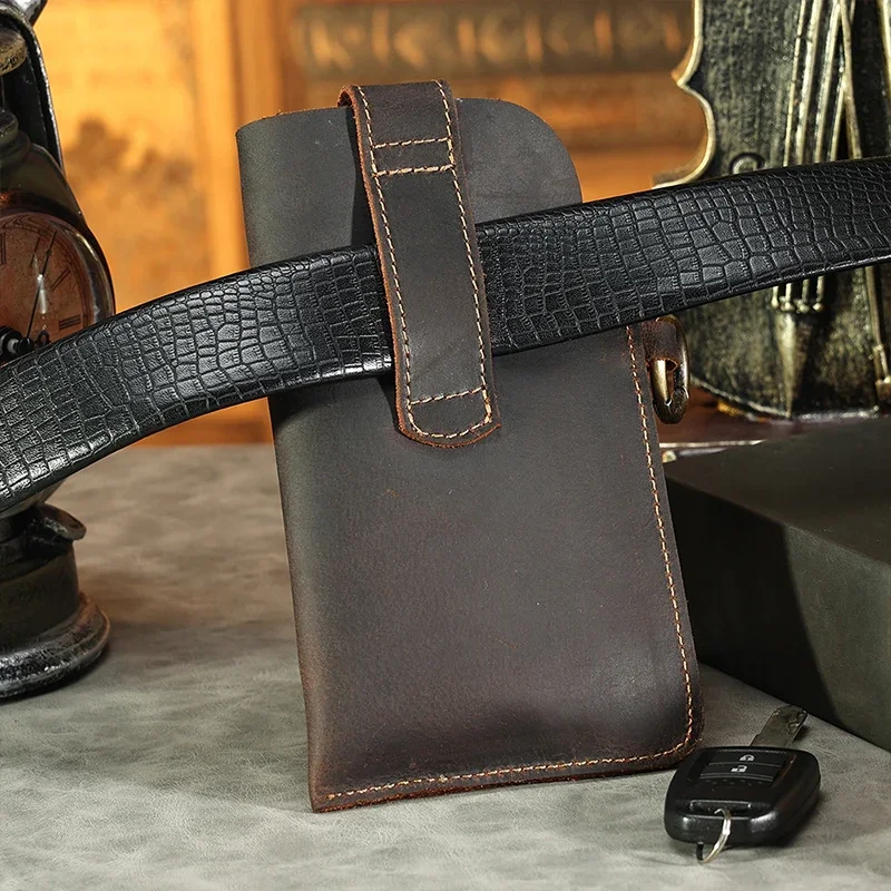 บุรุษหนังแท้เอวกระเป๋าโทรศัพท์ - Men Accessories Pack บทวิจารณ์และราคา