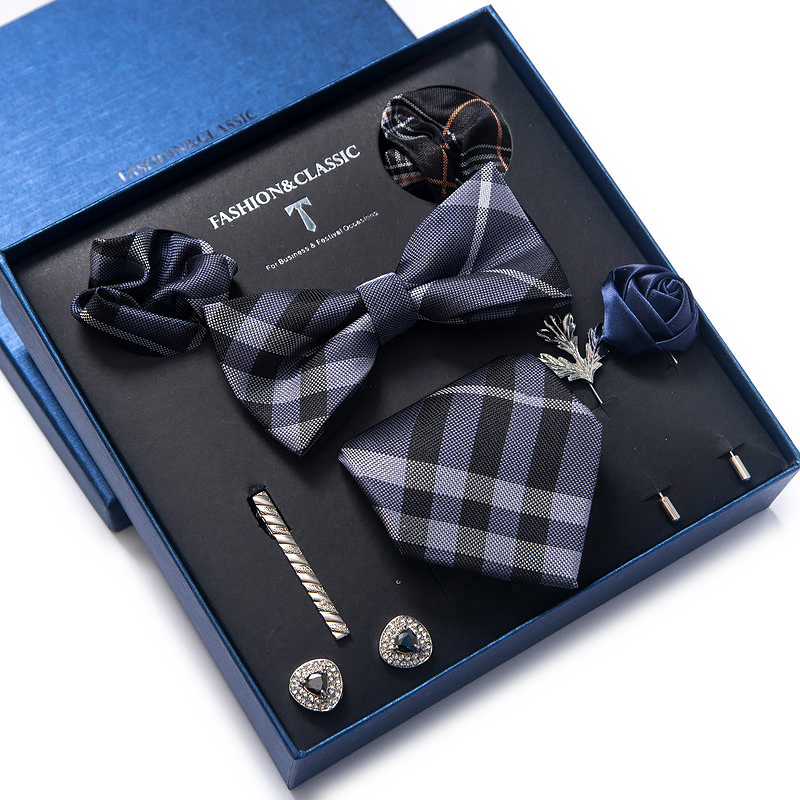 วันหยุด Tie ผ้าเช็ดหน้า Pocket - Neck Tie Set Box บทวิจารณ์และราคา